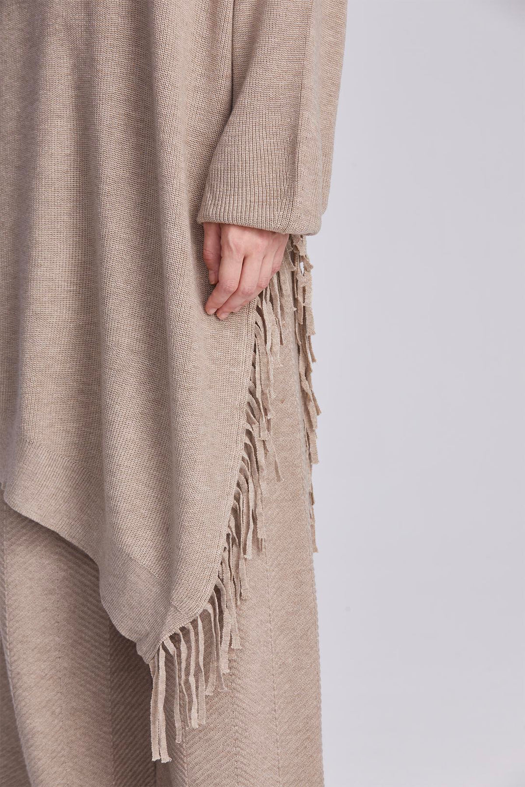 Colette Asymmetric Tassel Knit Set