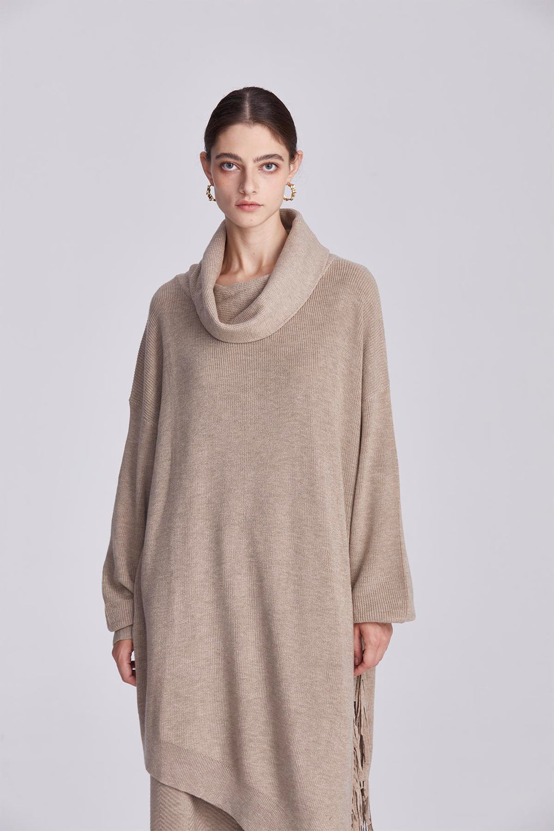 Colette Asymmetric Tassel Knit Set