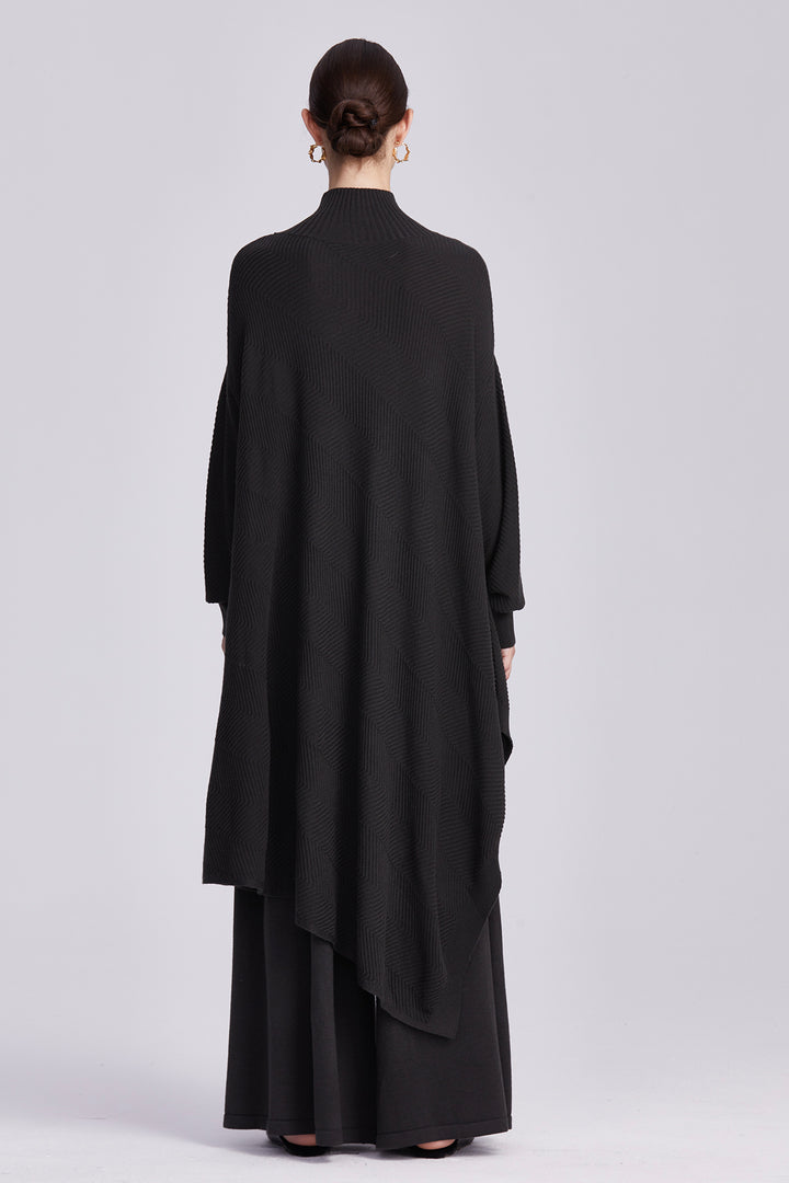 Elowen Asymmetrical Oversized Turtleneck Knit Set