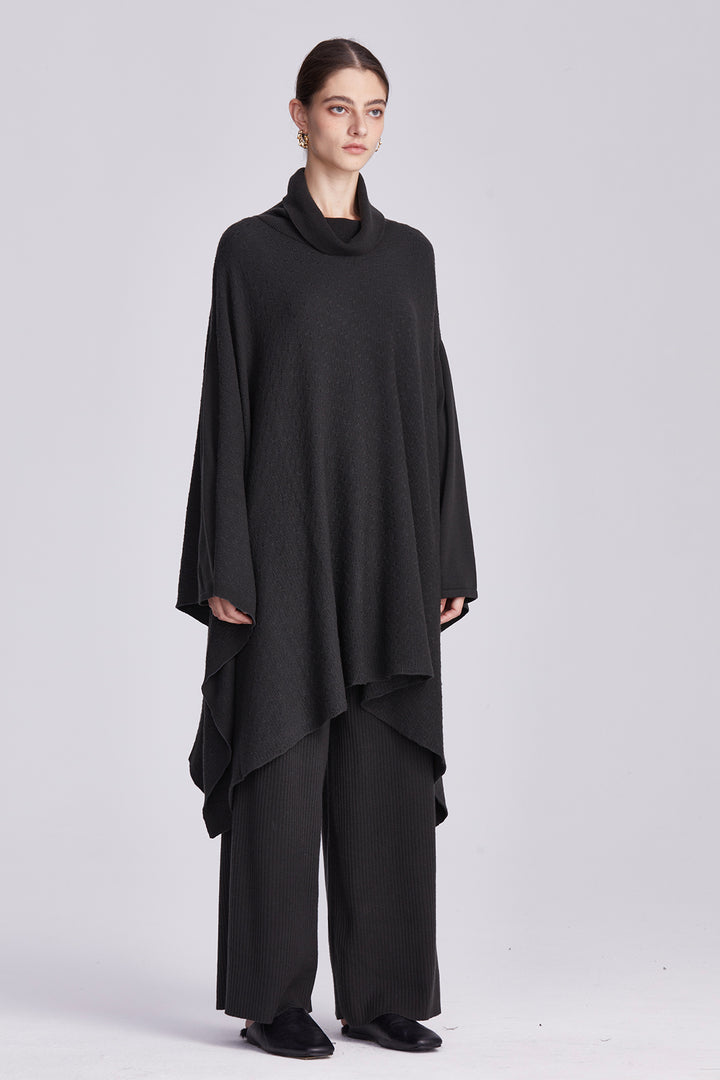 Seraphina Relaxed Fit Knit Cape and Trousers Set