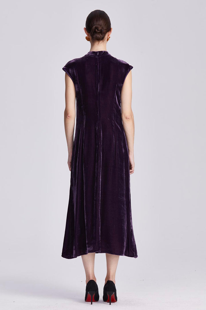 Ines Retro Velvet Dress