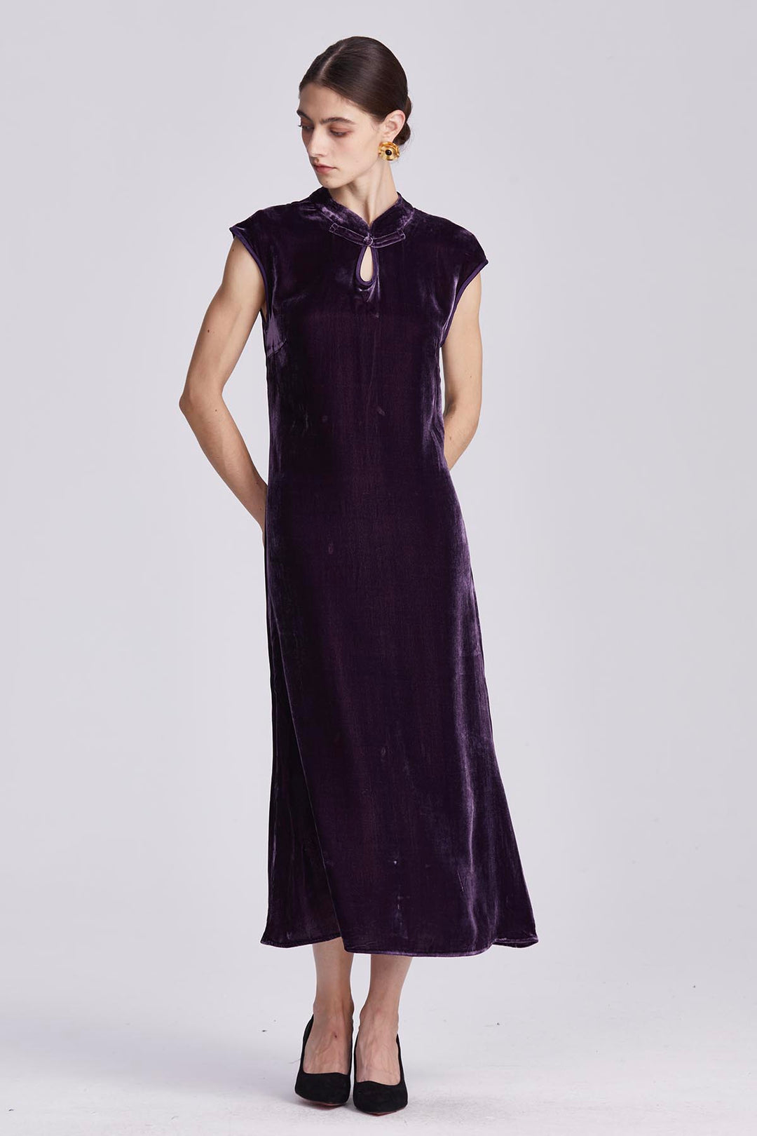 Ines Retro Velvet Dress