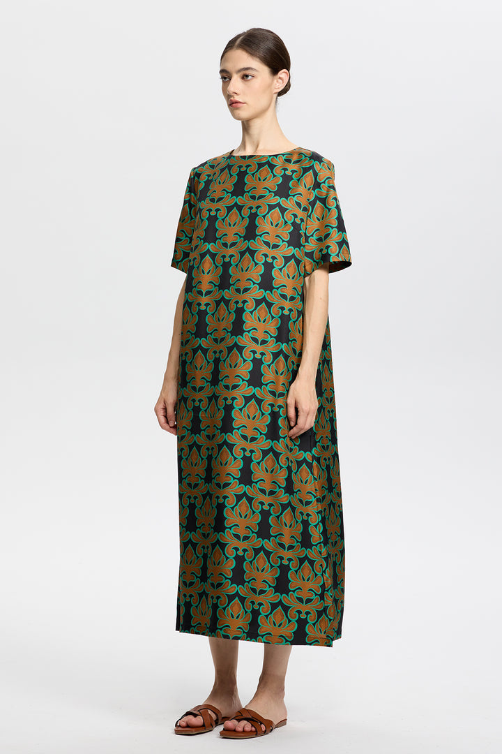 Celeste Geometric Print Dress