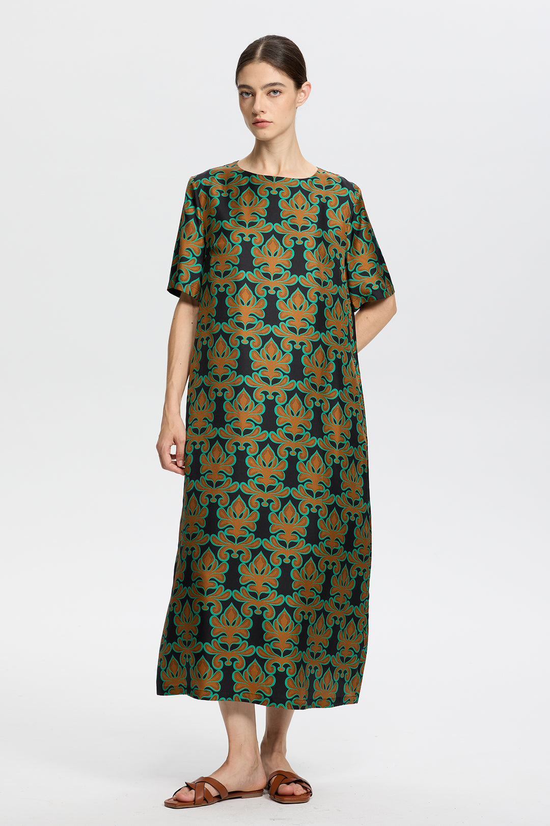 Celeste Geometric Print Dress