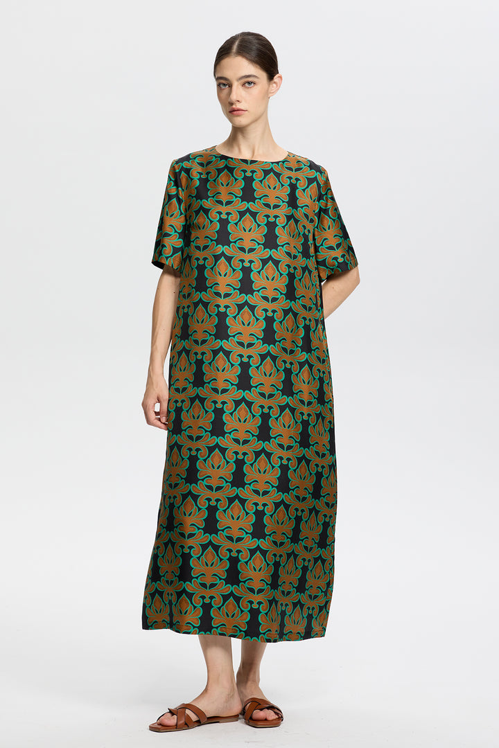 Celeste Geometric Print Dress