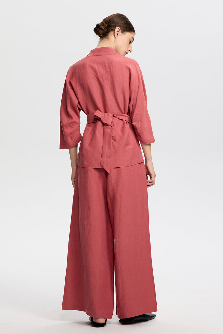 Rhea Kimono Linen Set
