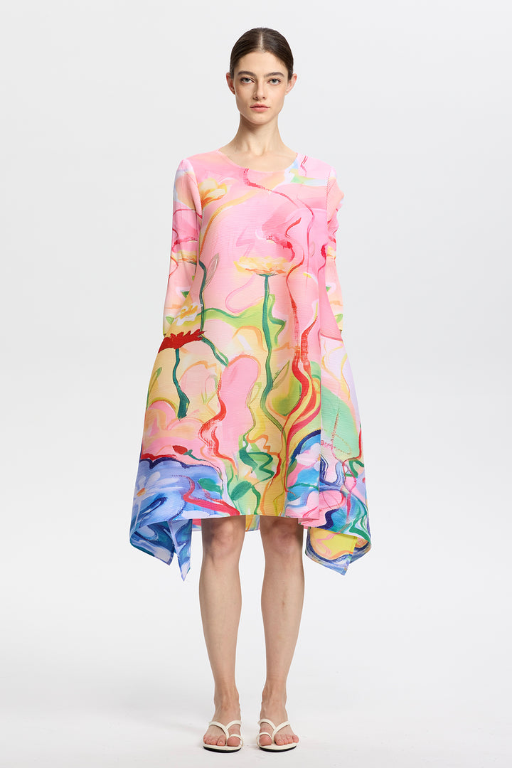 Aurelia Pleated Oversize Dress