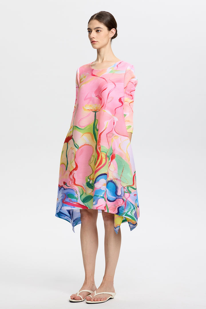 Aurelia Pleated Oversize Dress