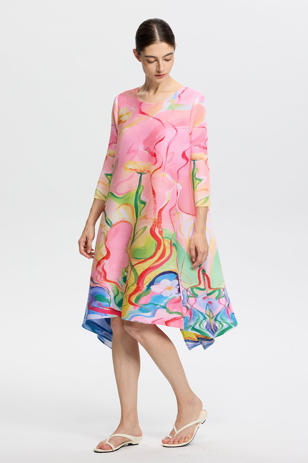 Aurelia Pleated Oversize Dress