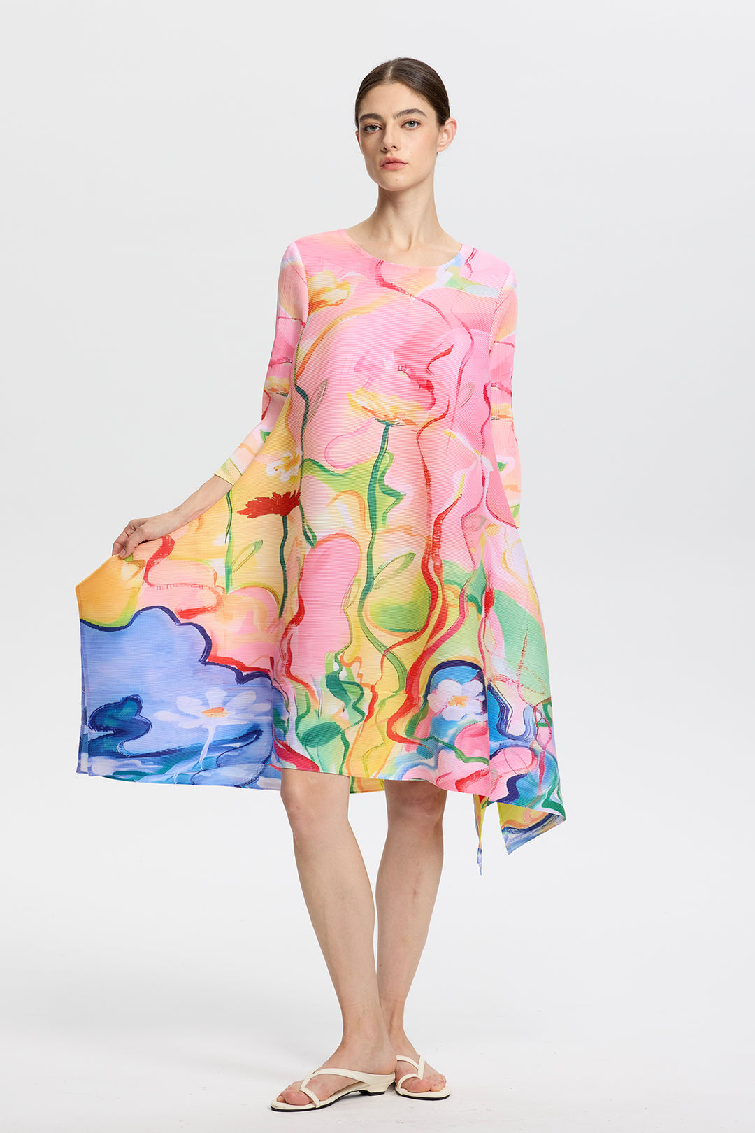 Aurelia Pleated Oversize Dress