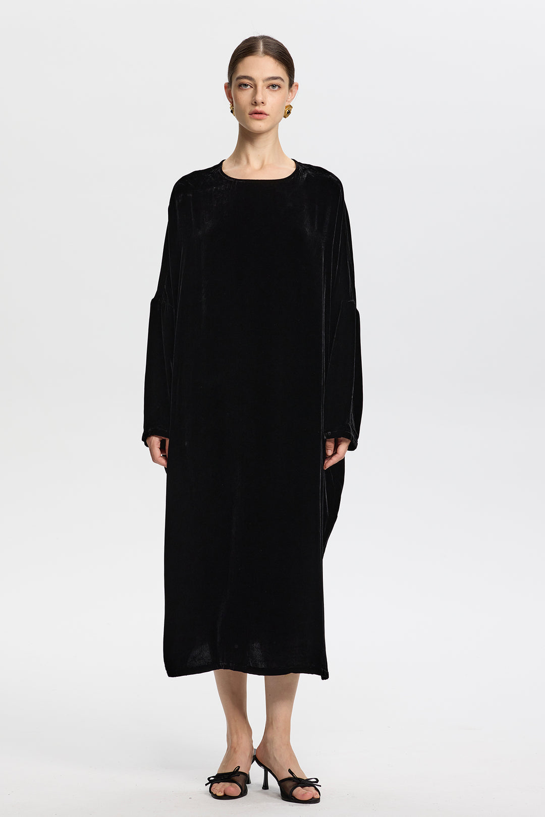 Sophia Velvet Oversize Maxi Dress