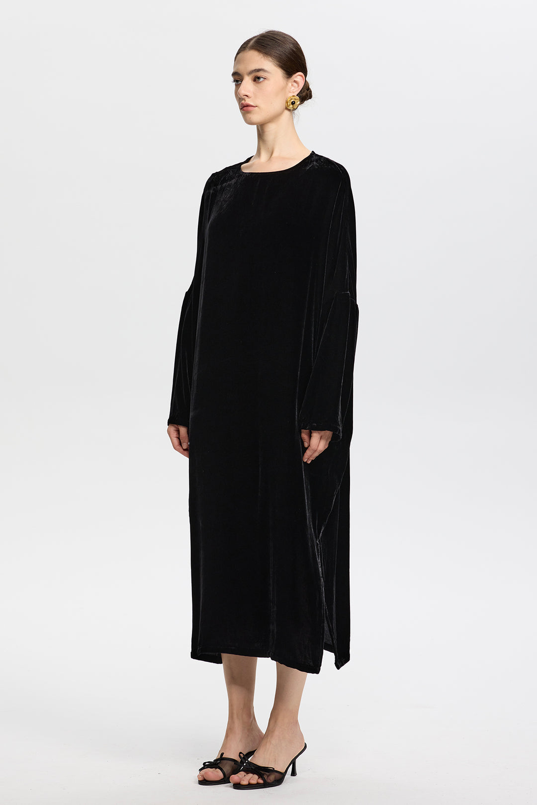 Sophia Velvet Oversize Maxi Dress