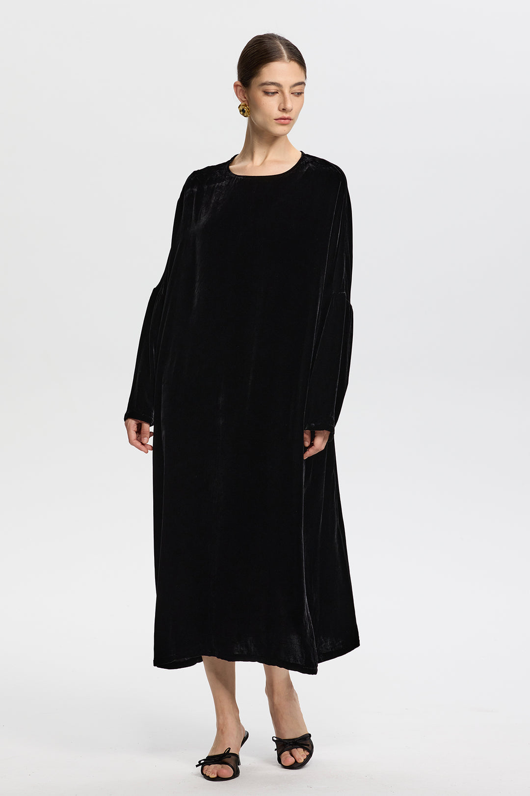 Sophia Velvet Oversize Maxi Dress