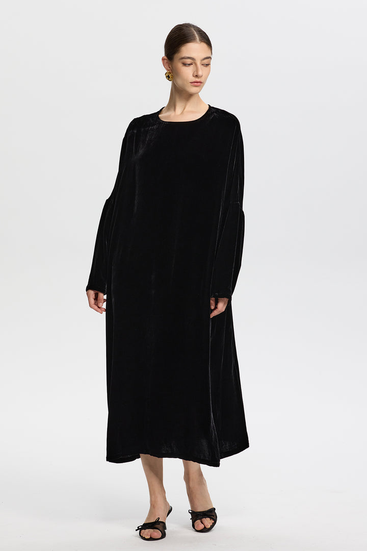 Sophia Velvet Oversize Maxi Dress