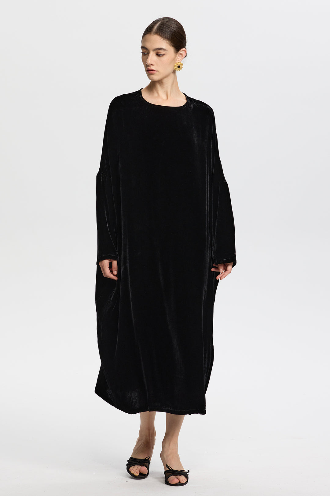 Sophia Velvet Oversize Maxi Dress