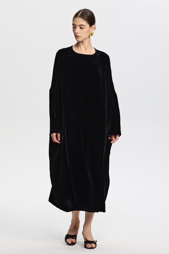 Sophia Velvet Oversize Maxi Dress