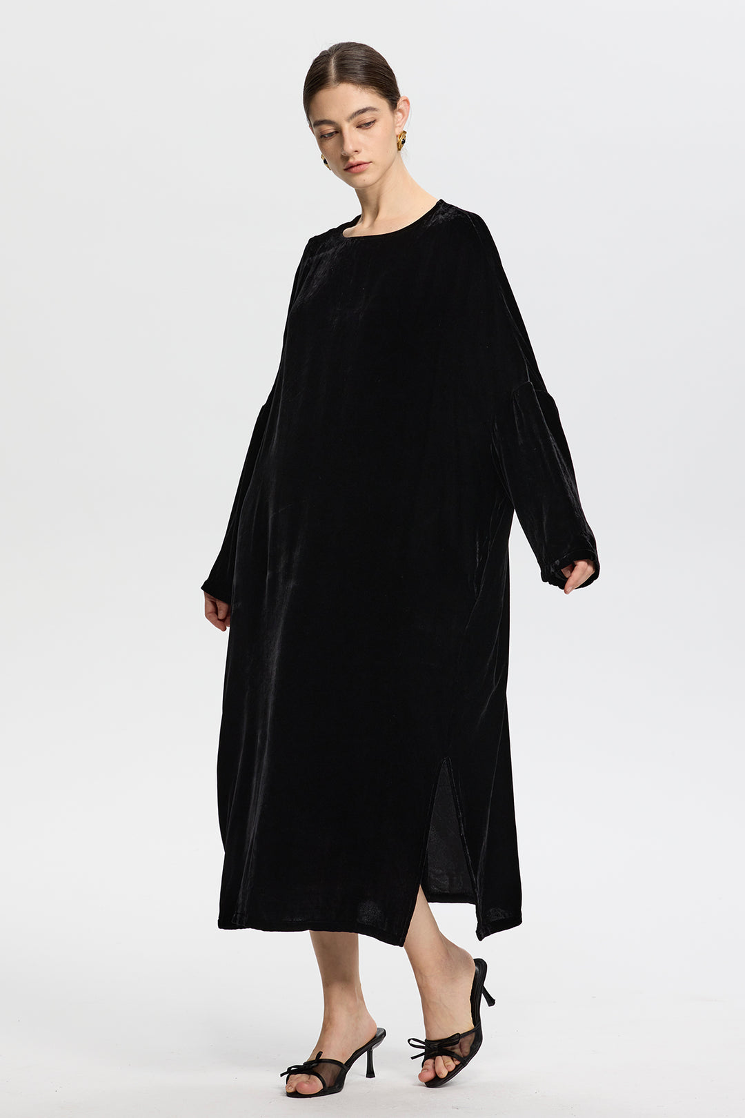 Sophia Velvet Oversize Maxi Dress