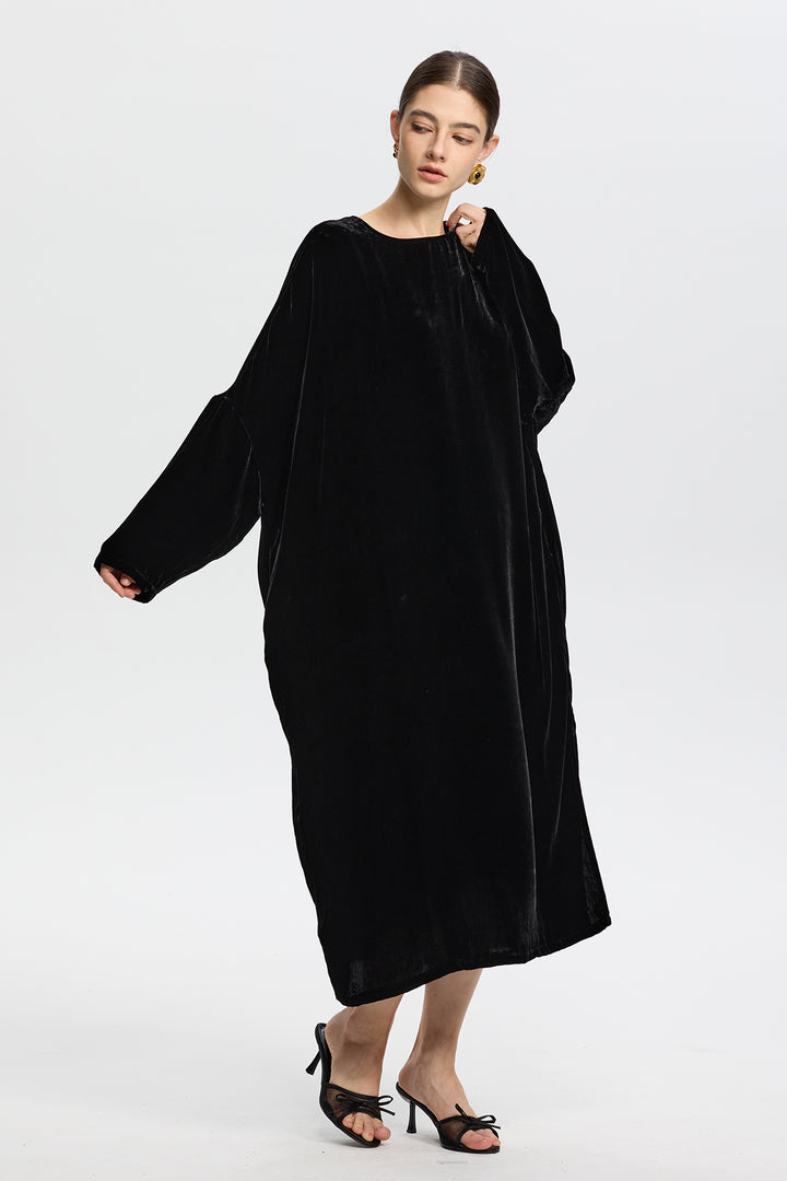 Sophia Velvet Oversize Maxi Dress