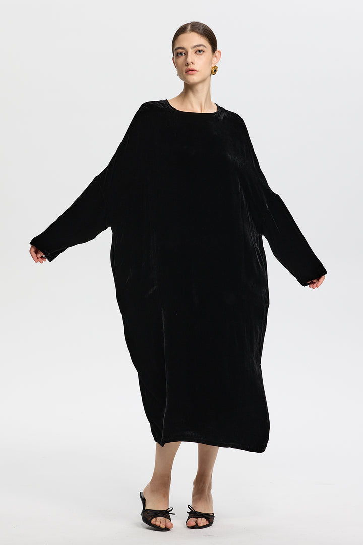 Sophia Velvet Oversize Maxi Dress