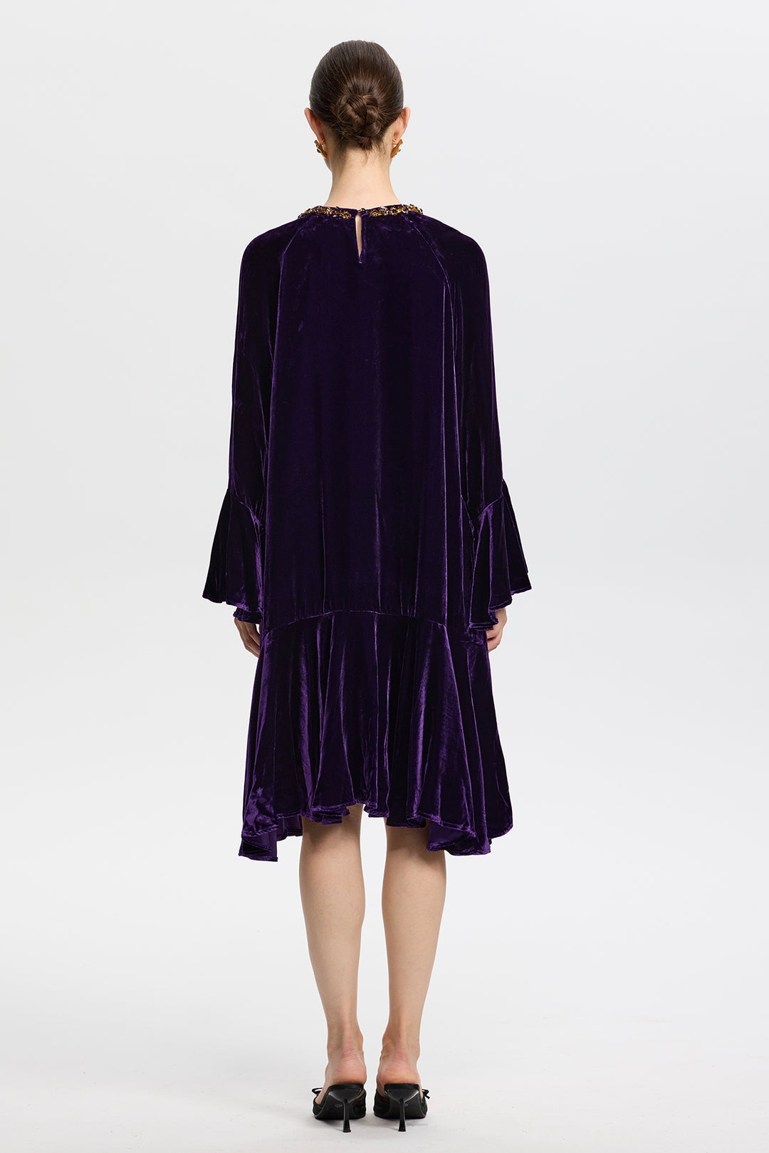 Viola Purple Velvet Dress