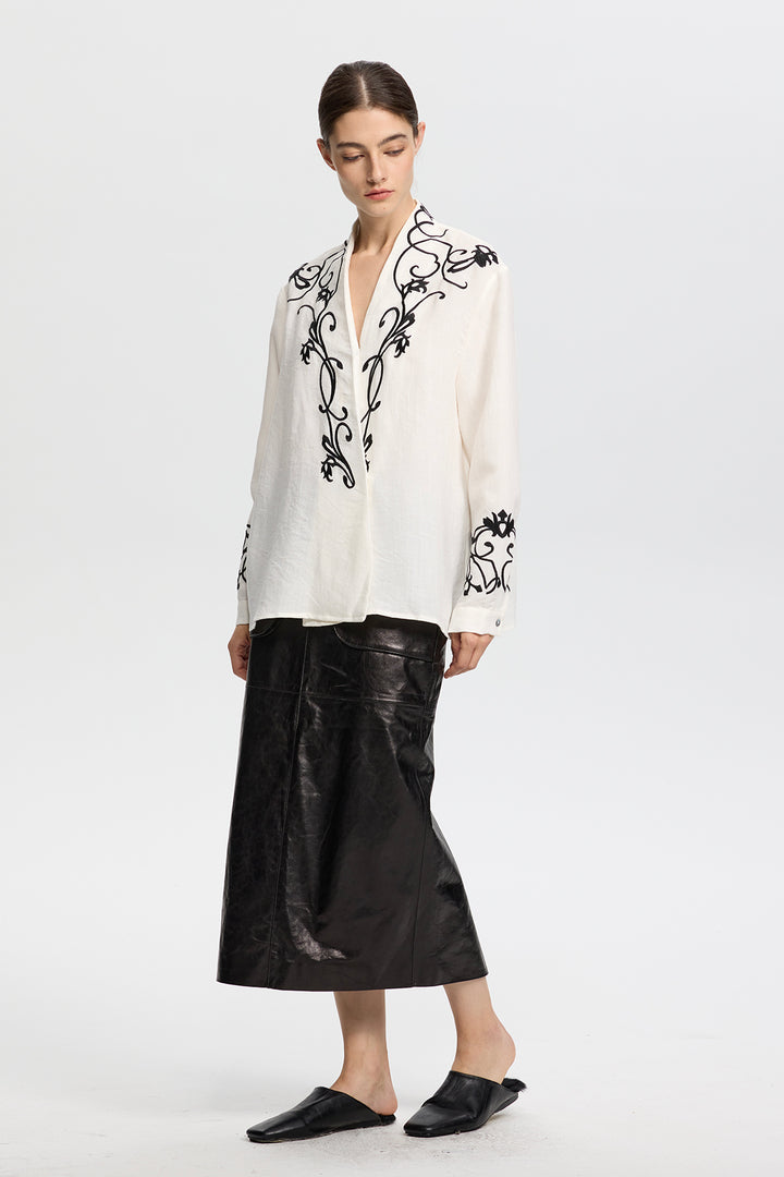 Calla Embroidered Shirt