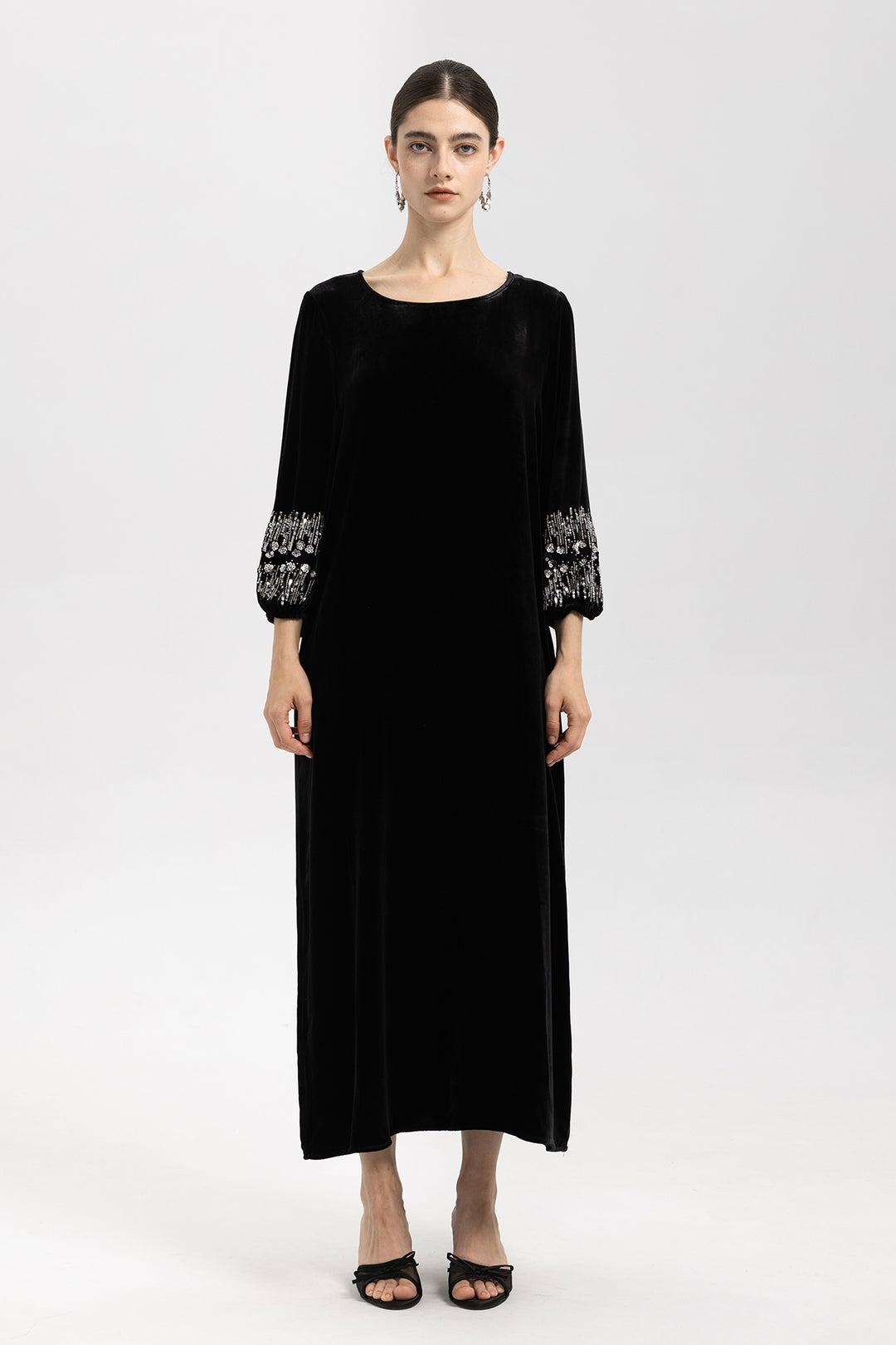 Renee Velvet Embellished Dress