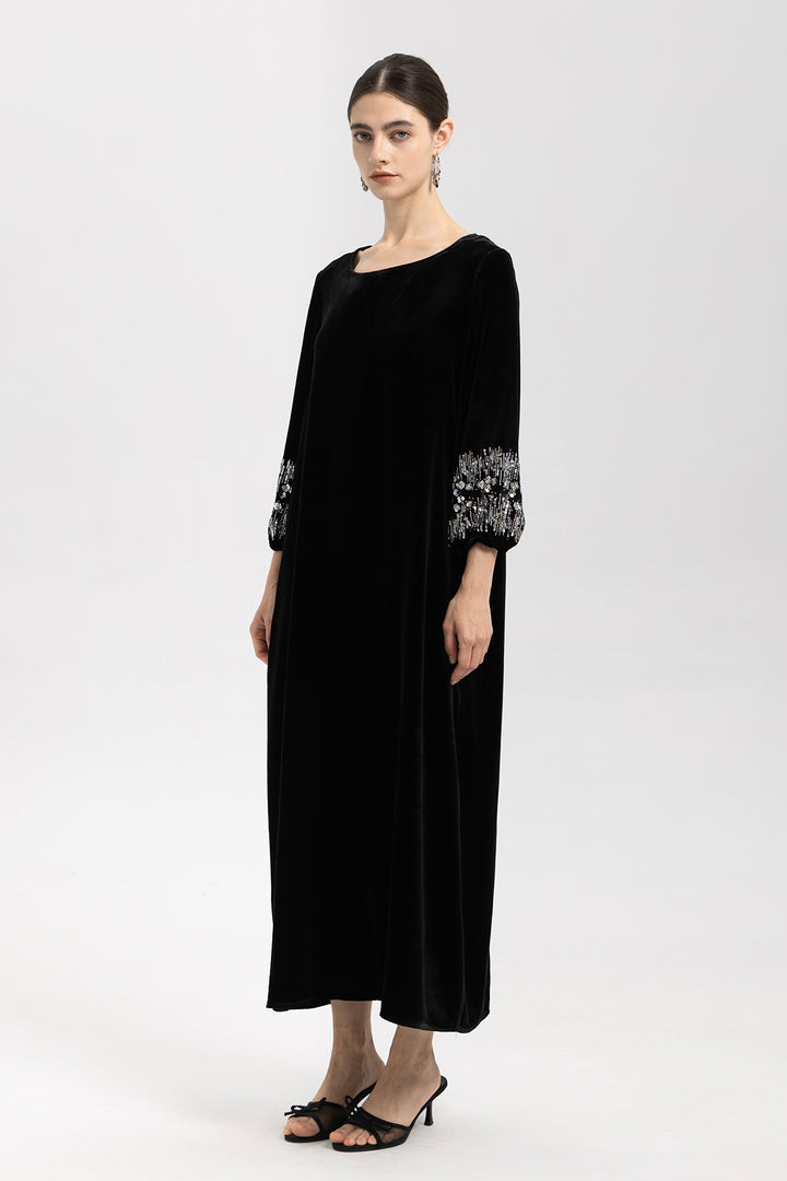 Renee Velvet Embellished Dress