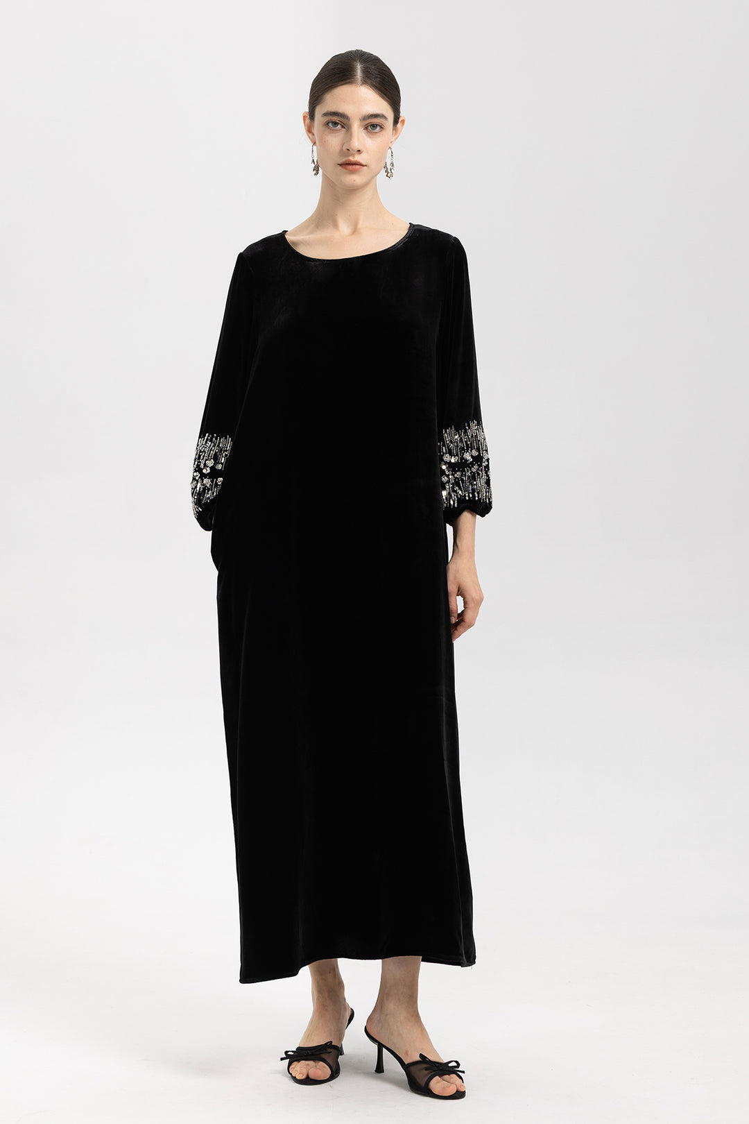 Renee Velvet Embellished Dress