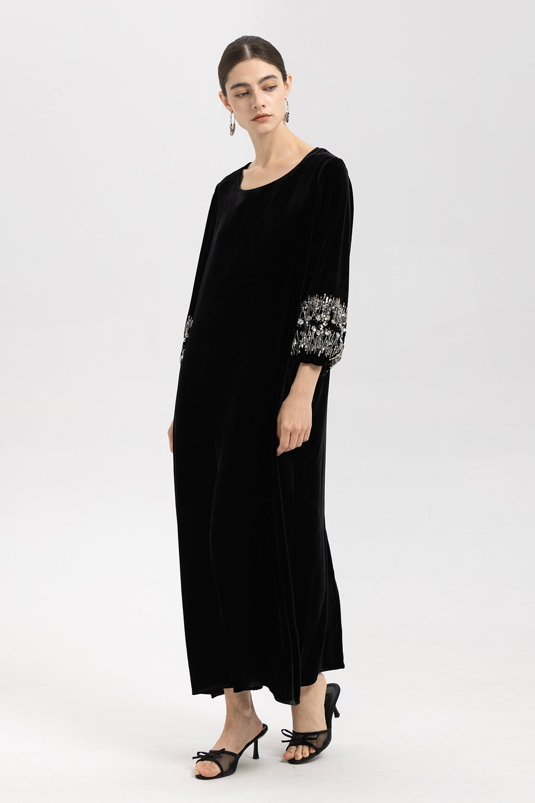 Renee Velvet Embellished Dress