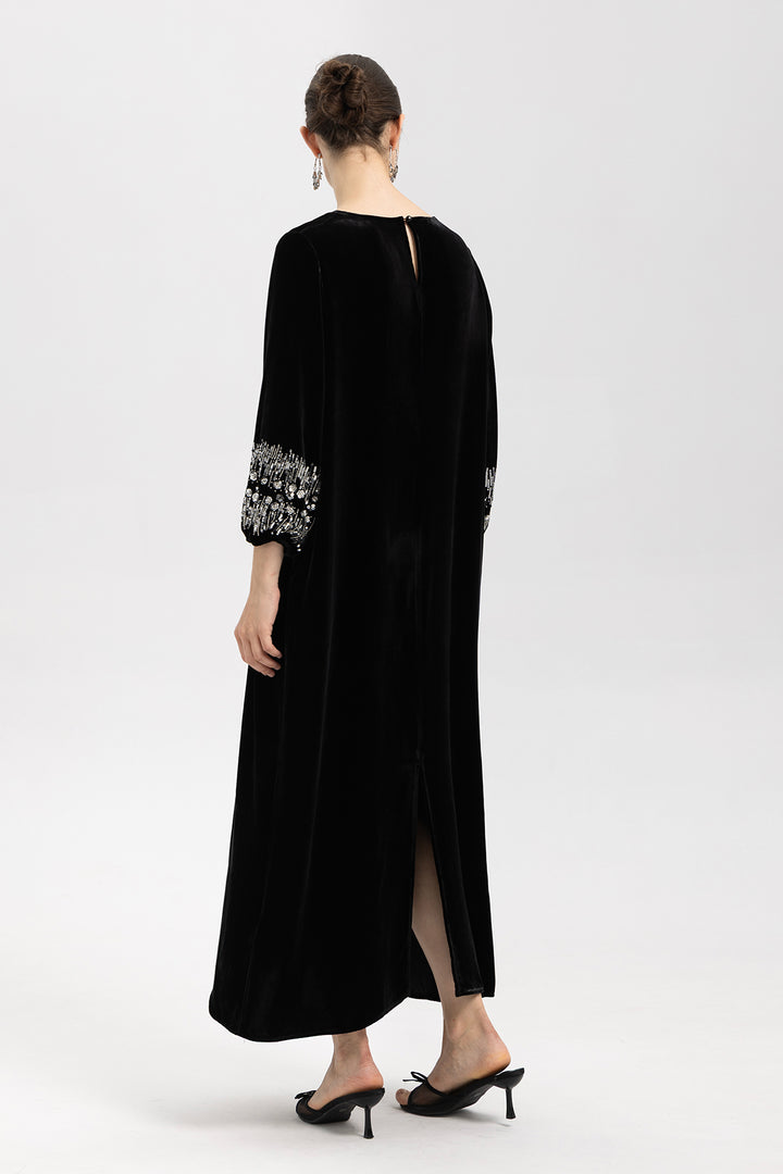 Renee Velvet Embellished Dress