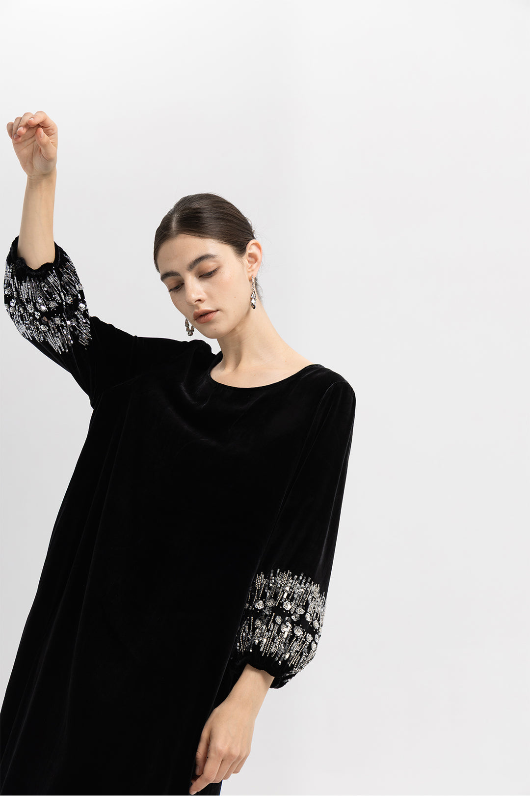 Renee Velvet Embellished Dress