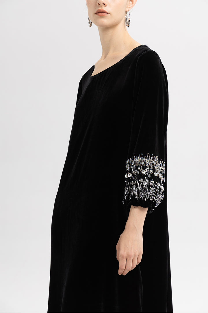 Renee Velvet Embellished Dress