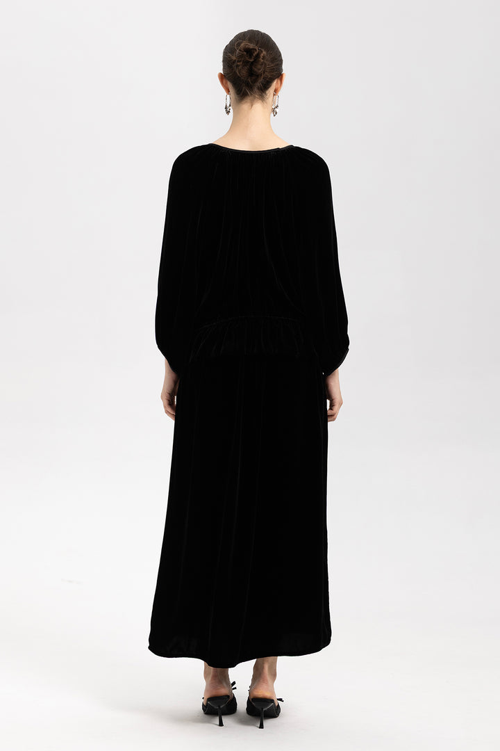 Emilia Velvet Beaded Two Piece Set