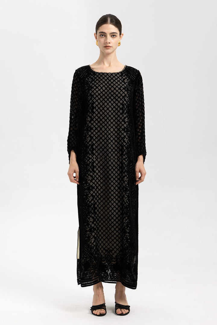 Sabine Velvet Maxi Dress