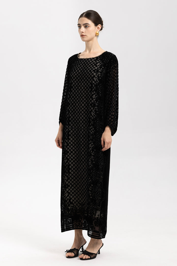 Sabine Velvet Maxi Dress