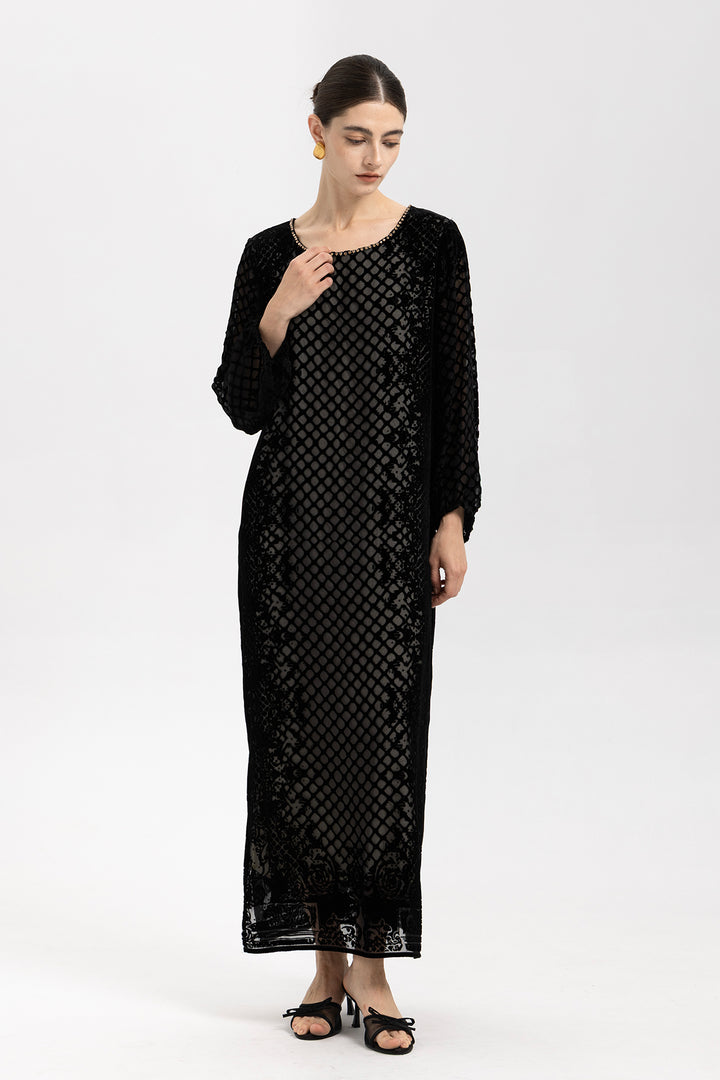 Sabine Velvet Maxi Dress