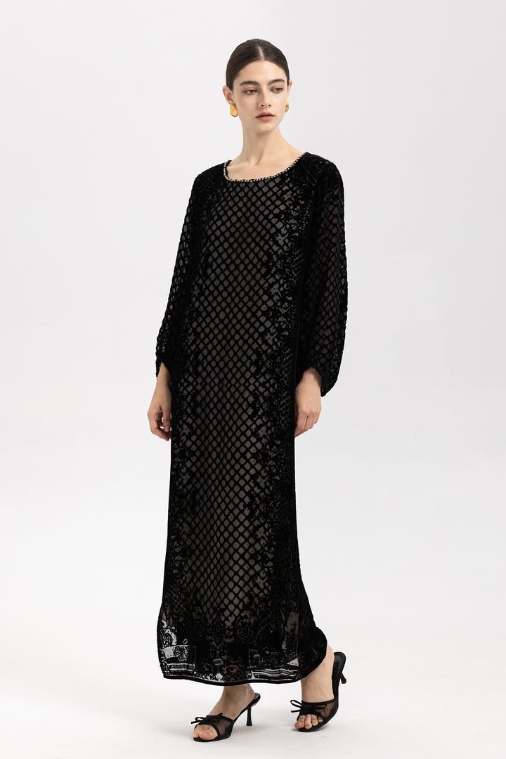 Sabine Velvet Maxi Dress