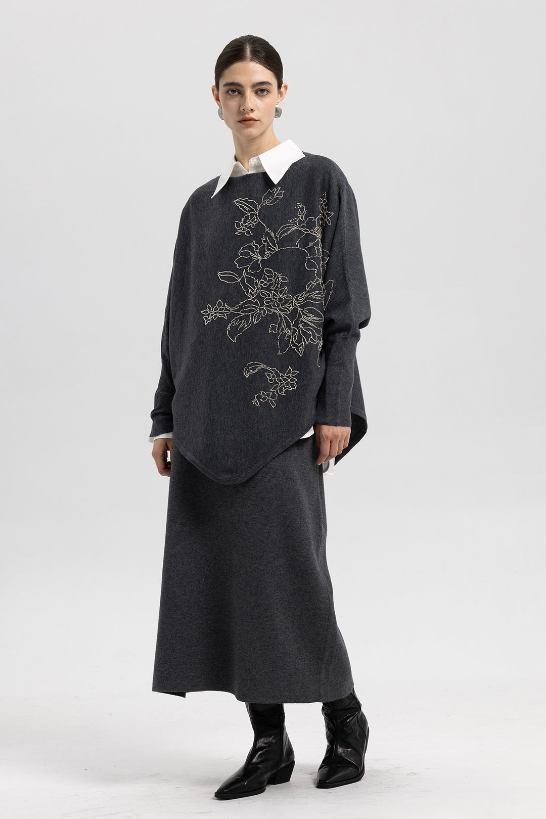 Mara Beaded Two Piece Wool Set