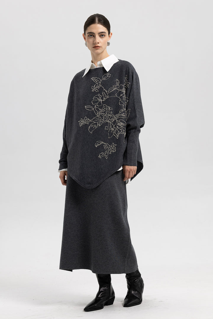 Mara Beaded Two Piece Wool Set