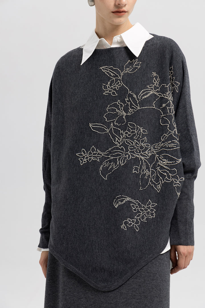 Mara Beaded Two Piece Wool Set