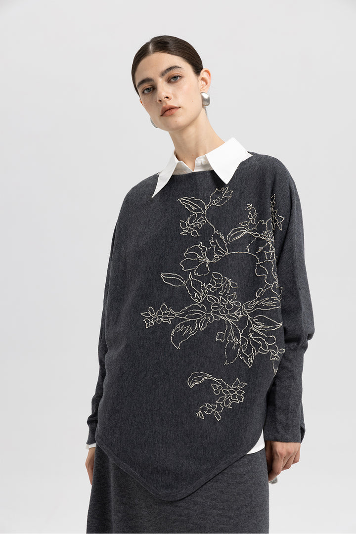 Mara Beaded Two Piece Wool Set