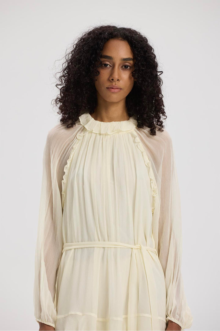 Arwen Ruffle Silk Mini Dress