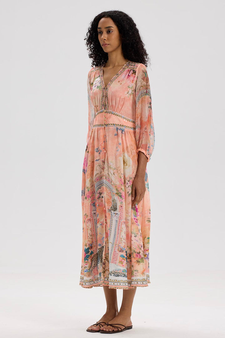 Blanka Silk Print Dress