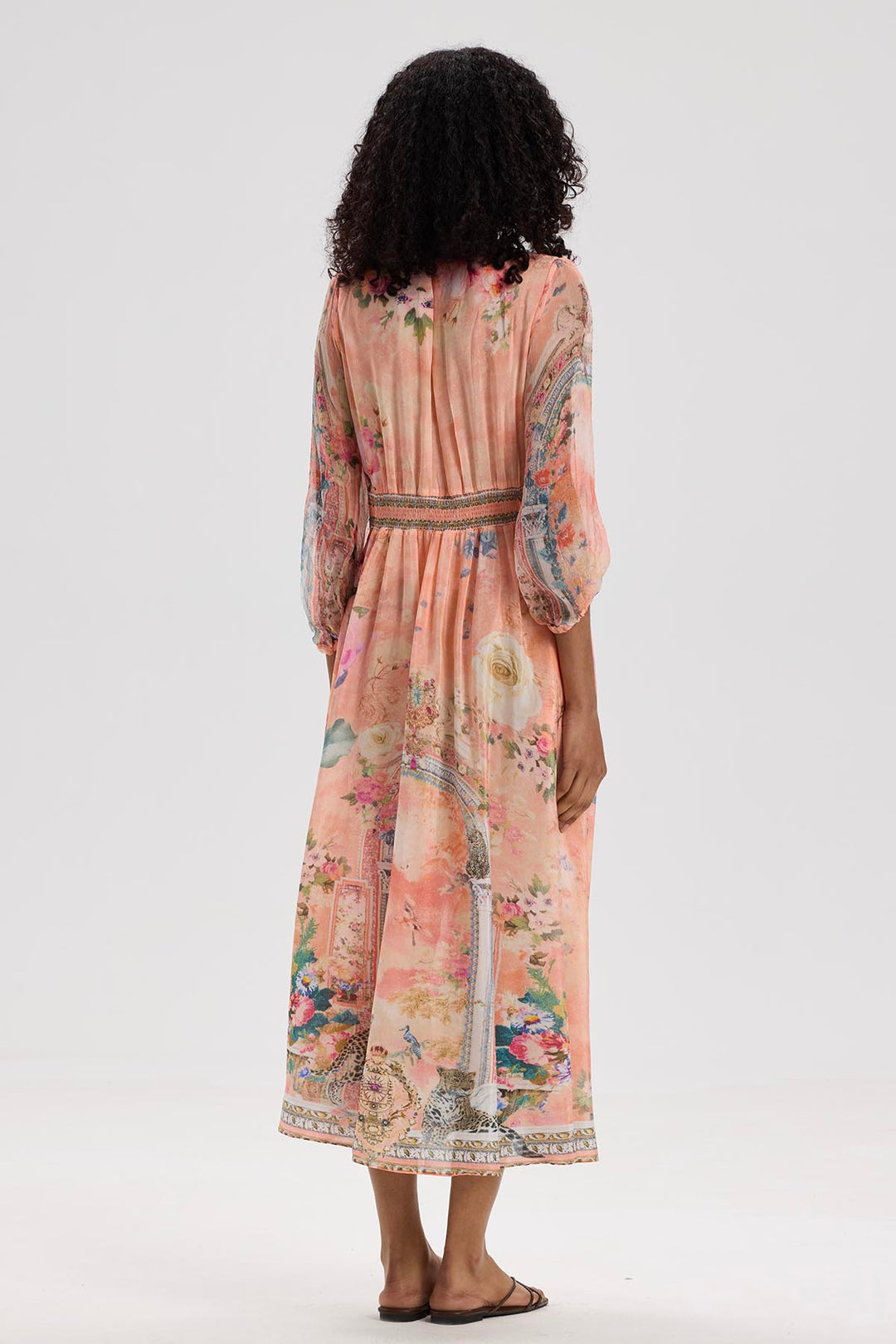 Blanka Silk Print Dress