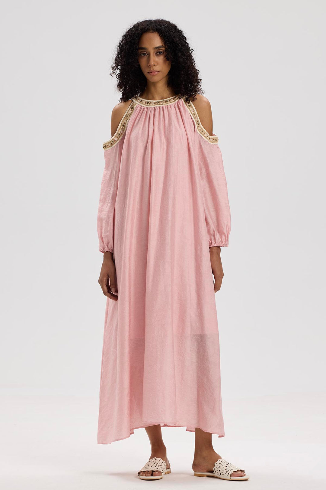 Caprice Off Shoulder Maxi Dress