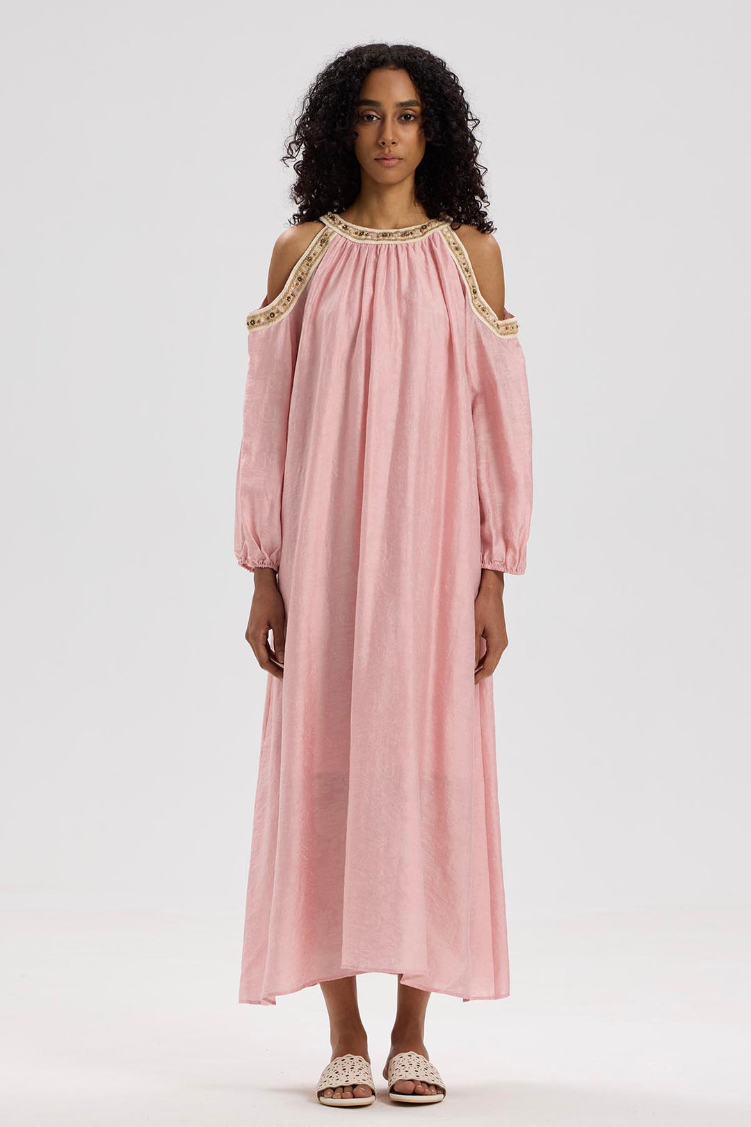 Caprice Off Shoulder Maxi Dress