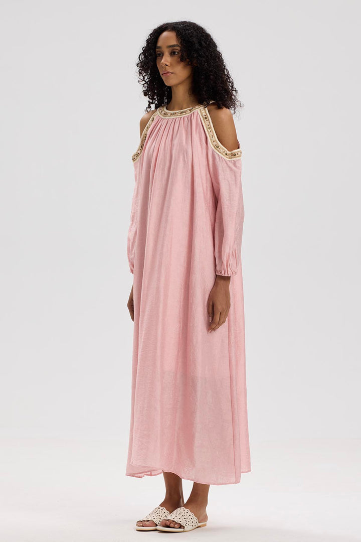 Caprice Off Shoulder Maxi Dress