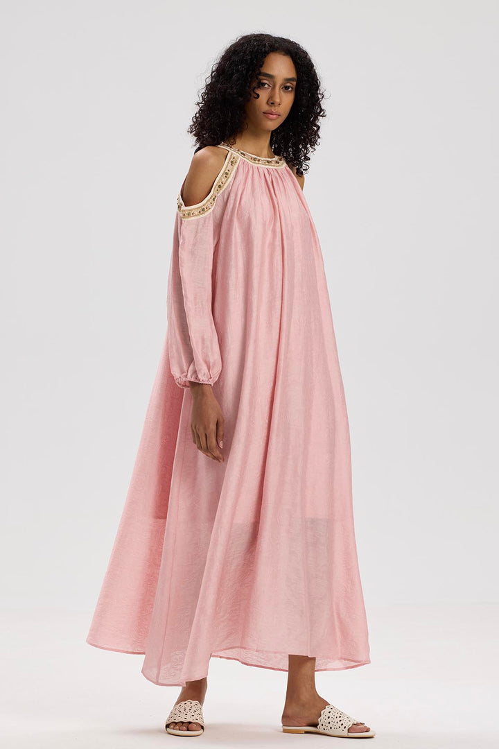 Caprice Off Shoulder Maxi Dress