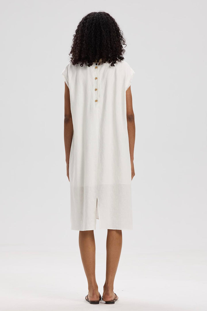 Senna Bohemia Mini Linen Dress