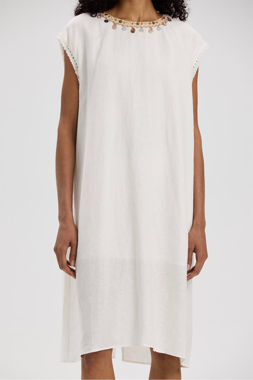 Senna Bohemia Mini Linen Dress